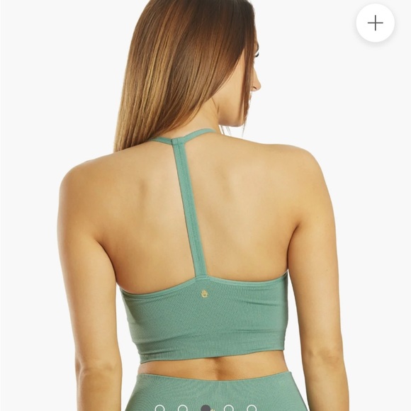 Spiritual Gangster Workout Yoga Bralette Crop Top Green Size XS/S - Picture 3 of 8